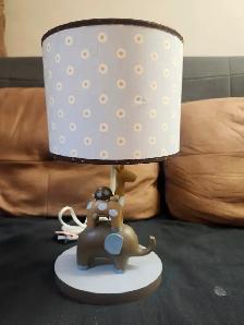Lambs & Ivy Boy Nursery Lamp (Elephant, Giraffe & Turtle), Used