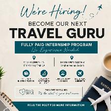 Travel Advisor - Fully Paid Internship Program • No Experience