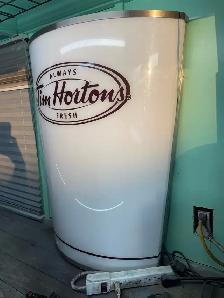 Tim Hortons Retro Wall Light Display $180 - Photo 3