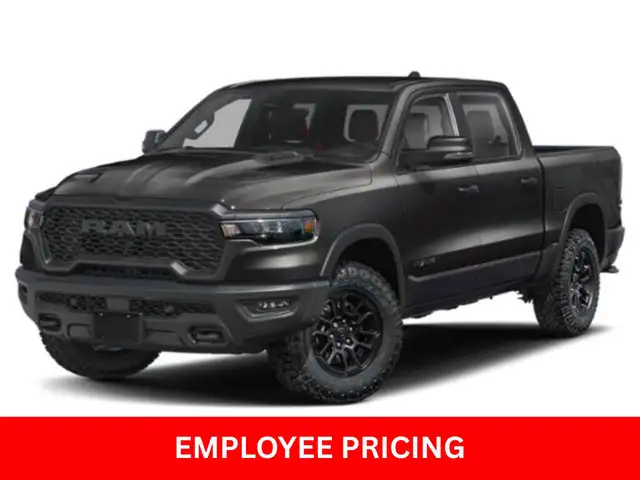 2026 Ram 1500 Rebel Crew 4x4, 10YR/160K WARRANTY