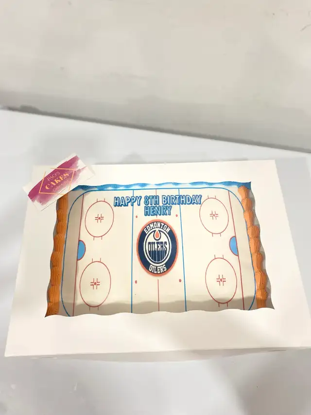 Hockey cake, Birthday boy cakes ideas GTA bakery