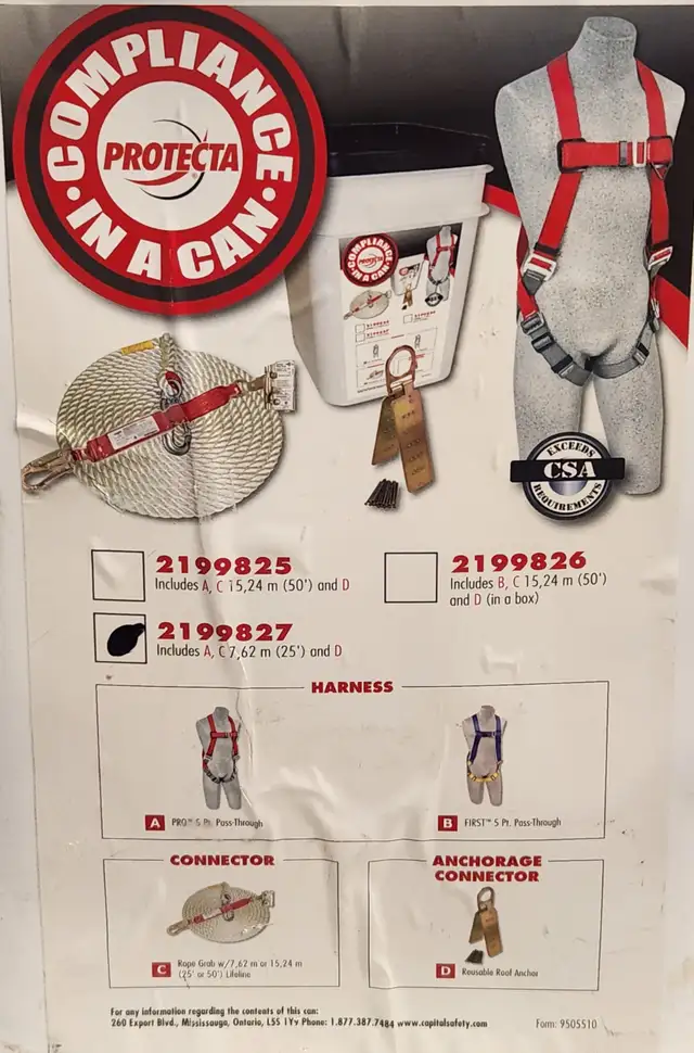 3m Protecta Compliance in a Can fall arrest kit