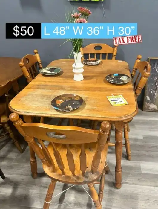 Dining room sets on clearance