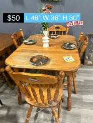 Dining room sets on clearance
