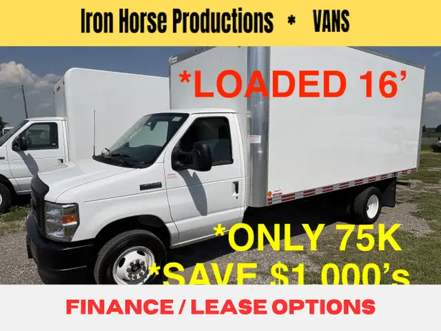 2024 Ford E-450 16’ CUBE VAN LOADED 75K CAN LEASE!