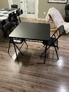 Folding card kitchen table