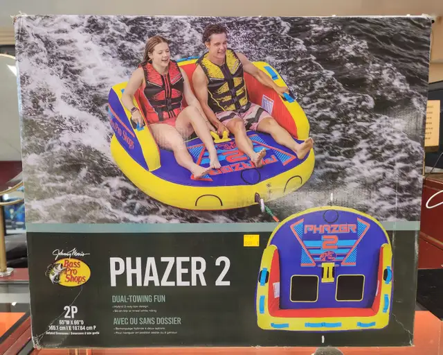 BRAND NEW Bass Pro Shop Phazer 2 Two-Person Towable Tube in Box
