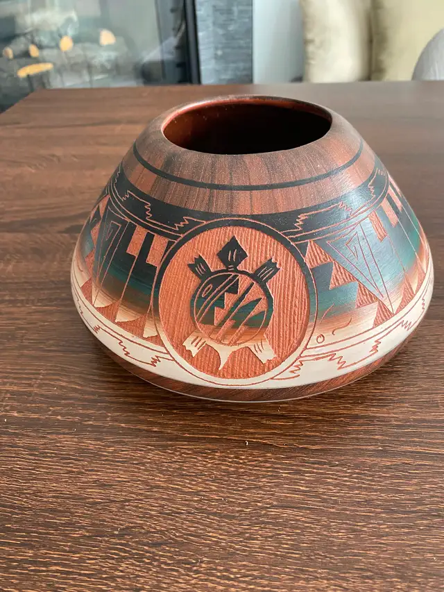Arizona native pottery , Tohono O’Odham, Mitchell Blackhorse .