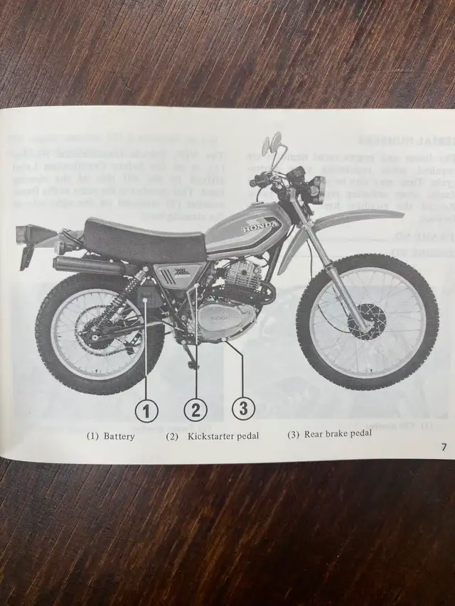 1978 Honda XL 250 S owners manual original OEM 65 pages.