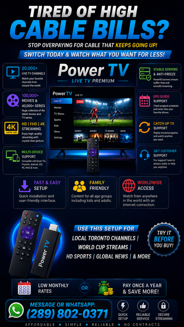 Premium Internet TV Service for Your Home and Smart Devices