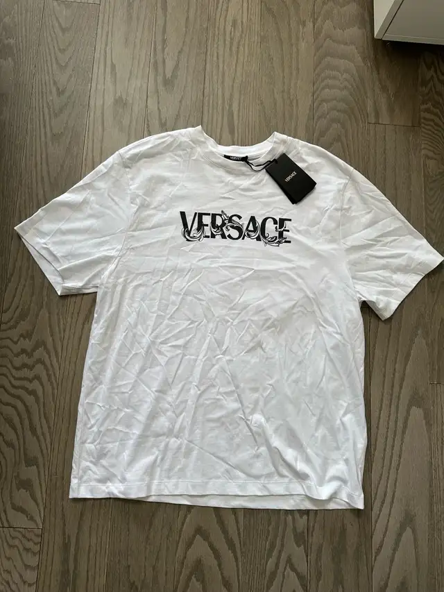 Men’s VERSACE T-Shirt - White/Black - Size 3XL XXXL