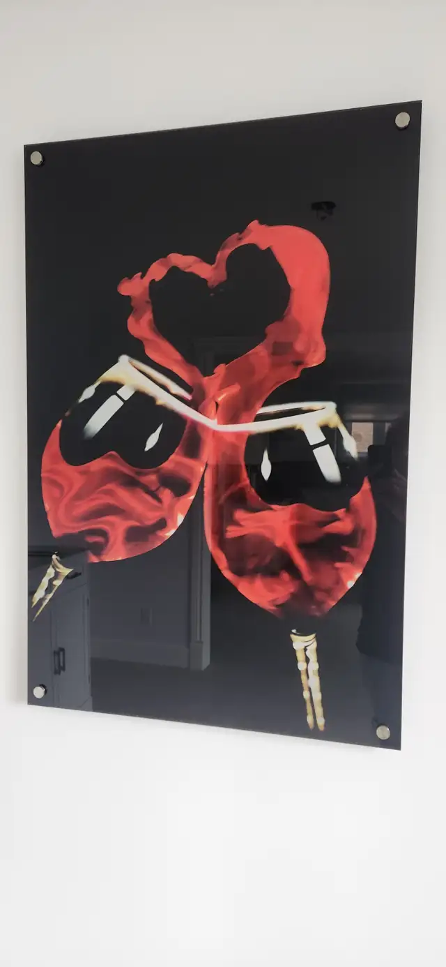 Acrylic Abstract Picture Frame - Cadre photo abstract en acryliq