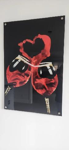 Acrylic Abstract Picture Frame - Cadre photo abstract en acryliq