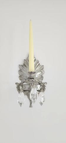 Chrome Crystal Wall Bracket - Applique mural  crystal chrome