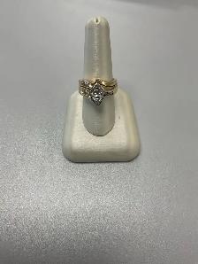 14k 13.64g with real diamonds size 7.5 - Photo 2