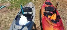 2 kayaks and paddles for sale Pelican Premium - Photo 2