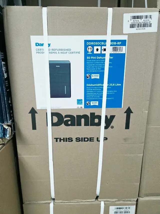 Déshumidificateur Danby 50 pintes