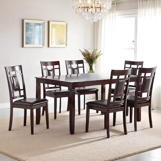 New Rustic Style Wooden Dining Table Clearance