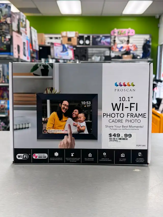 Proscan Digital LED Wi-Fi Photo Frame, 10-in - BRAND NEW