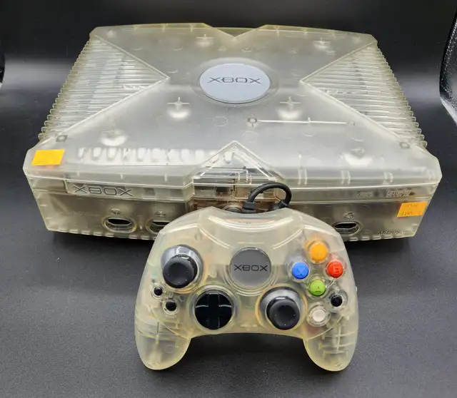 Original Xbox Crystal Edition Complete Console