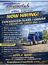 seeking an experienced Crude Oil Driver