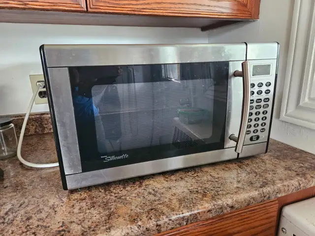 Stainless steel microwave oven