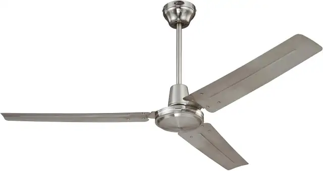 Westinghouse Lighting Industrial 56-Inch Ceiling Fan, Brushed Ni