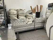 13 x 95" Long Banquet Folding Tables with rolling storage cart - Photo 4