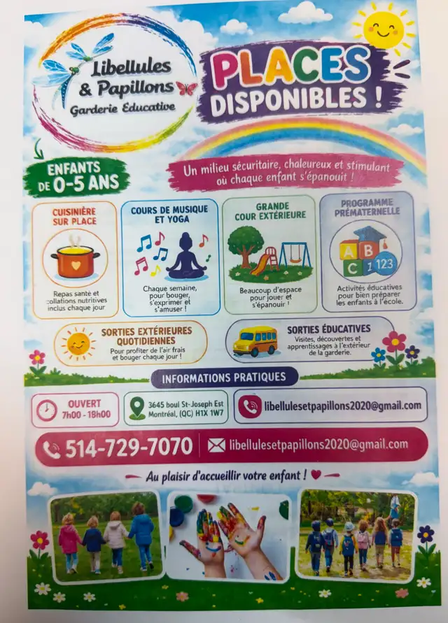 Garderie Libellules & Papillons