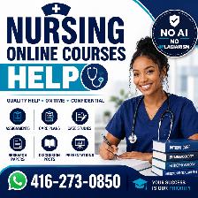 NURSING ONLINE COURSES HELP, NO AI & NO PLAGIARISM ASSIGNMENTS