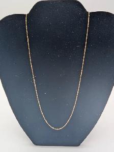 (B5111) Chain Necklace Yellow Gold 10K 1.4 grams 18'