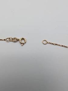 (B5111) Chain Necklace Yellow Gold 10K 1.4 grams 18' - Photo 4