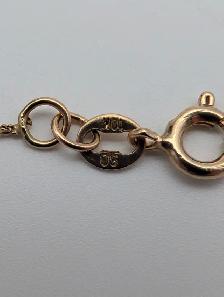 (B5111) Chain Necklace Yellow Gold 10K 1.4 grams 18' - Photo 5