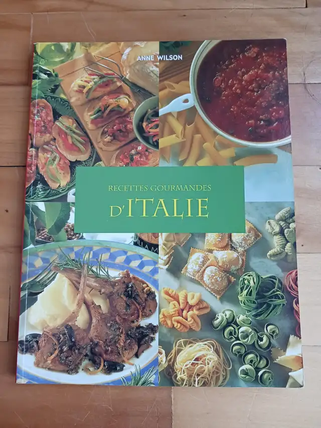LIVRE RECETTES GOURMANDES D'ITALIE LIVRAISON GRATUITE