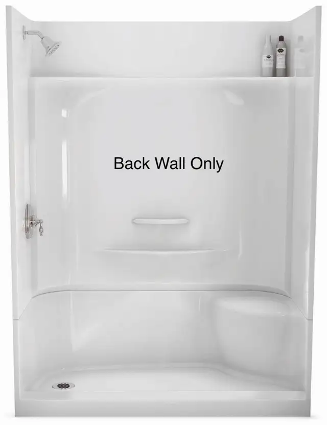 MAAX KDS/KDTS 60 in. Fiberglass Shower Back Wall, White (145061-