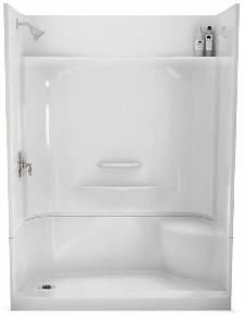 MAAX KDS/KDTS 60 in. Fiberglass Shower Back Wall, White (145061- - Photo 2