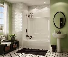 MAAX KDS/KDTS 60 in. Fiberglass Shower Back Wall, White (145061- - Photo 3