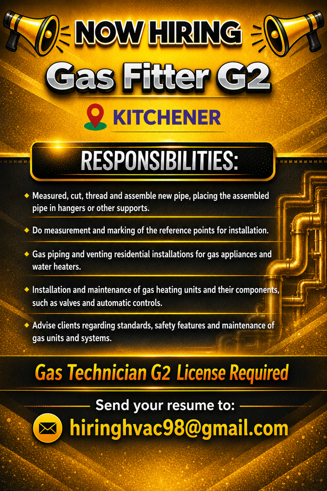Hiring Gas Fitter G2
