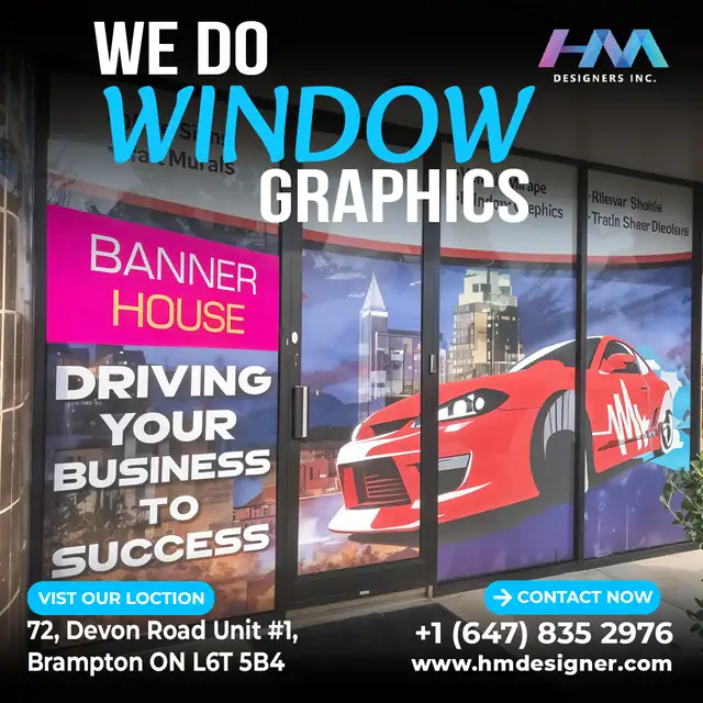 Window Graphics – Custom Design & Installation
