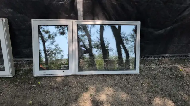 65' x 34' crank out PVC window