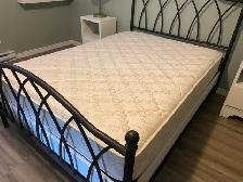 Lit double, sommier et matelas - Photo 3