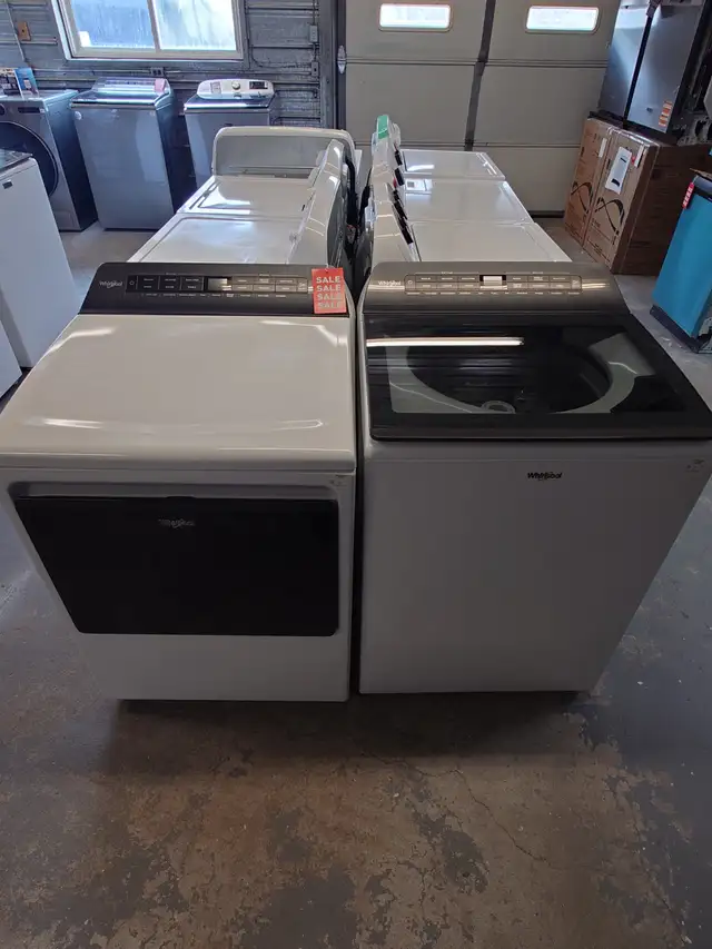 Whirlpool '27' White Top Load Washer / Dryer Set on Sale‼️