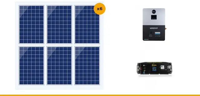 Off-Grid Cabin Solar Kit 2.4kW   5kWh Battery - Complete Package