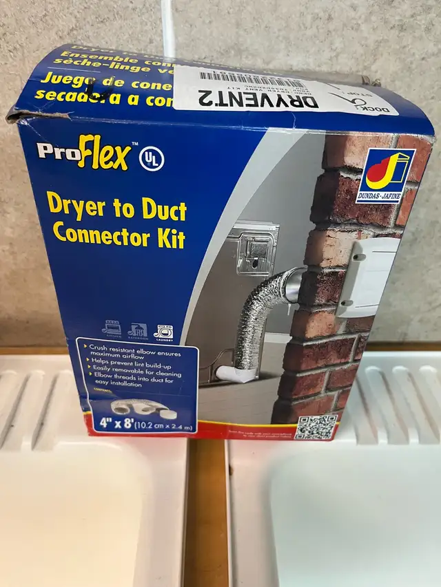 New dryer vent exhaust kit