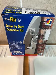 New dryer vent exhaust kit