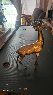 Cerf/Chevreuil en brass/laiton vintage