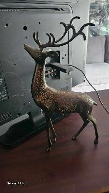 Cerf/Chevreuil en brass/laiton vintage - Photo 2