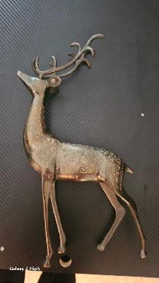 Cerf/Chevreuil en brass/laiton vintage - Photo 4