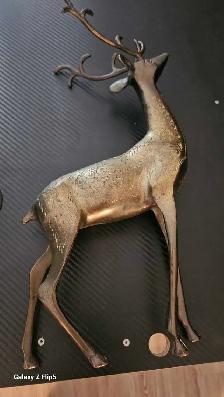 Cerf/Chevreuil en brass/laiton vintage - Photo 6