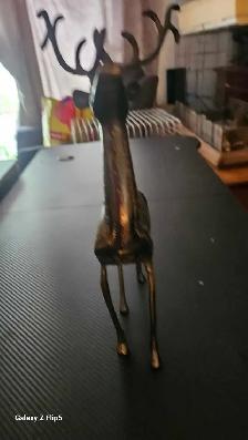 Cerf/Chevreuil en brass/laiton vintage - Photo 8